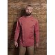 KARLOWSKY Herren Kochjacke JEANSSTYLE Druckknöpfe Modern-Fit Rot 64
