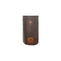Karlowsky Leder Vorbinder 59 x 40 cm unisex Nieten Metallring Echtleder Rindsleder handgearbeitet Mokka/Cognac