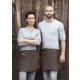 Karlowsky Leder Vorbinder 59 x 40 cm unisex Nieten Metallring Echtleder Rindsleder handgearbeitet Mokka/Cognac