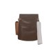 Karlowsky Leder Vorbinder 59 x 40 cm unisex Nieten Metallring Echtleder Rindsleder handgearbeitet Mokka/Cognac