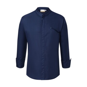 KARLOWSKY Herren Kochjacke Druckknöpfe Modern-Fit Marine 52