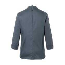 KARLOWSKY Damen Kochjacke NAOMI Druckknöpfe Modern-Fit Anthrazit 36
