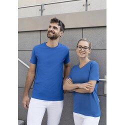 KARLOWSKY Damen T-Shirt CASUAL-FLAIR V-Neck Modern Königsblau XS