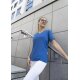 KARLOWSKY Damen T-Shirt CASUAL-FLAIR V-Neck Modern Königsblau XS