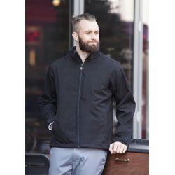 KARLOWSKY Herren Softshelljacke CLASSIC Reißverschluß Schwarz 3XL