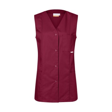 KARLOWSKY Damen Kasack SARA Ärmellos V-Neck Comfort-Fit Bordeaux 44