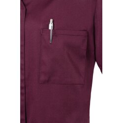 KARLOWSKY Damen Kasack ESSENTIAL Kurzarm Modern-Fit Aubergine 52