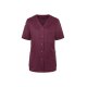 KARLOWSKY Damen Kasack ESSENTIAL Kurzarm Modern-Fit Aubergine 52