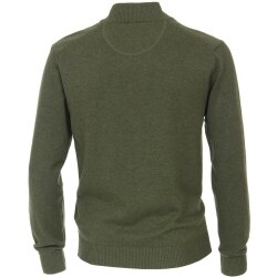 REDMOND Casual Herren Strickjacke Stehkragen Zipper...