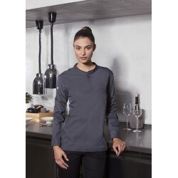 KARLOWSKY Damen Arbeitsshirt PERFORMANCE Langarm Slim Anthrazit S