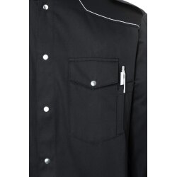 KARLOWSKY Herren Kochhemd NEW-IDENTITY Schwarz 56