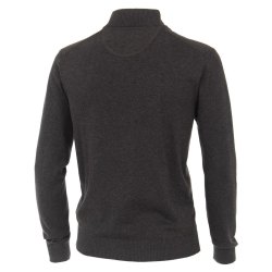 REDMOND Casual Herren Strickjacke Stehkragen Zipper...