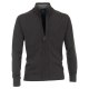 REDMOND Casual Herren Strickjacke Stehkragen Zipper Regular-Fit Anthrazit
