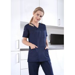 KARLOWSKY Damen Schlupfkasack ESSENTIAL V-Neck Regular Marine M
