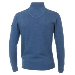 REDMOND Casual Herren Strick-Troyer Comfort Blau