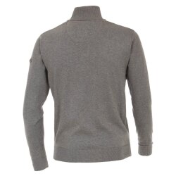 REDMOND Casual Herren Strick-Troyer Comfort Baumwolle Grau