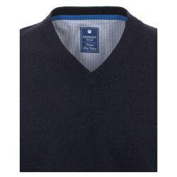 REDMOND Casual Herren Pullunder Ärmellos V-Neck Comfort Marine