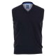 REDMOND Casual Herren Pullunder Ärmellos V-Neck Comfort Marine