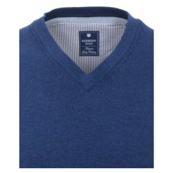 REDMOND Casual Herren Pullunder Ärmellos V-Neck Comfort Blau