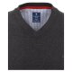 REDMOND Casual Herren Pullunder Ärmellos V-Neck Anthrazit
