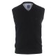 REDMOND Casual Herren Pullunder Ärmellos V-Neck Comfort Schwarz