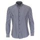 REDMOND City Herren Businesshemd Langarm Button-Down-Kragen Variomanschette Modern Fit Baumwolle Popeline Blau gestreift