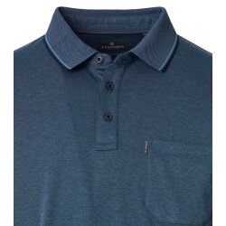 CASAMODA Herren Poloshirt Kurzarm Regular Piqué Petrol