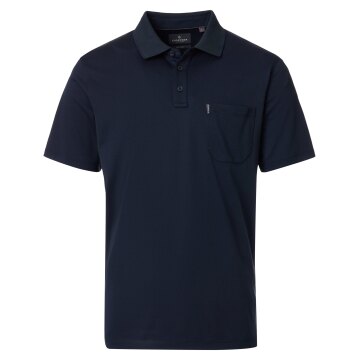 CASAMODA Herren Poloshirt Kurzarm Regular Piqué Marine