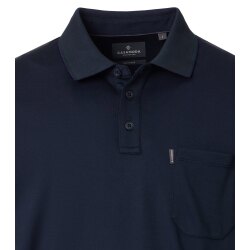 CASAMODA Herren Poloshirt Kurzarm Regular Piqué Marine