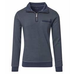 CASAMODA Herren Sweat-Troyer Zipper Regular Baumwolle...