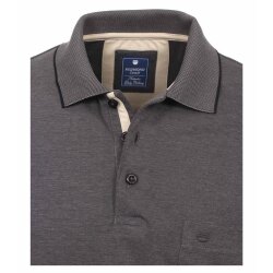 REDMOND Casual Herren Polo-Shirt Kurzarm Regular-Fit Jersey Anthrazit 4XL