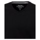 REDMOND Casual Herren T-Shirt V-Ausschnitt Regular-Fit Jersey Schwarz L