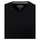 REDMOND Casual Herren T-Shirt V-Ausschnitt Regular-Fit Jersey Schwarz XL