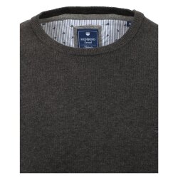 REDMOND Casual Herren Pullover Langarm Rundhals Anthrazit M