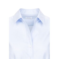 Seidensticker CITY-BLUSE Damen Langarm Kent Slim-Fit Hellblau