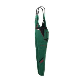 PLANAM Damen Latzhose HIGHLINE Grün/Schwarz/Rot