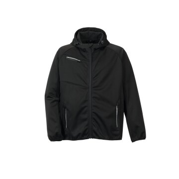 PLANAM Fog Softshelljacke OUTDOOR Kapuze Schwarz