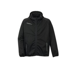 PLANAM Fog Softshelljacke OUTDOOR Kapuze Schwarz