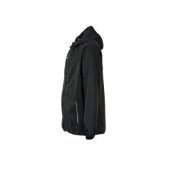 PLANAM Fog Softshelljacke OUTDOOR Kapuze Schwarz