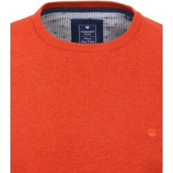REDMOND Casual Herren Pullover Langarm Rundhals Comfort Orange