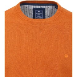 REDMOND Casual Herren Pullover Langarm Rundhals Comfort Orange