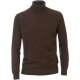 REDMOND Casual Herren Pullover Langarm Rollkragen Dunkelbraun