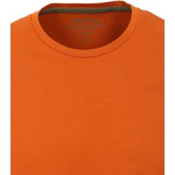 REDMOND Casual Herren T-Shirt Kurzarm Rundhals Regular Fit 100% Baumwolle Jersey uni Orange
