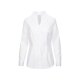 Seidensticker CITY-BLUSE Damen Bluse Langarm Kelch Slim-Fit Weiß 38