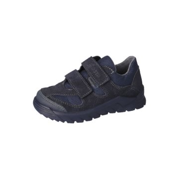 RICOSTA Sneaker NIRO von PEPINO Glattleder/Textil Klettverschluss Textilfutter Jungen see/ozean Marine/Blau