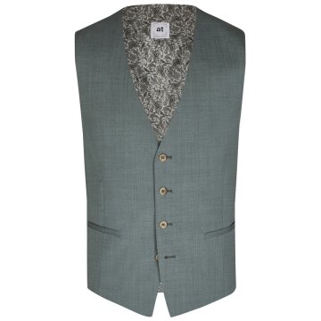 Atelier-Torino MIX&MATCH Herren Anzug-Weste V-Neck Drop8 Grün meliert