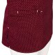 beb MEDIZIN/PFLEGE Damen KASACK Kurzarm V-Neck Weinrot gepunktet