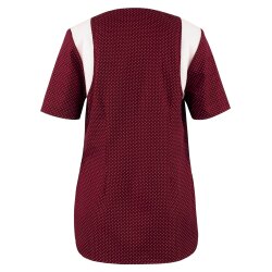 beb MEDIZIN/PFLEGE Damen KASACK Kurzarm V-Neck Weinrot...