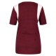beb MEDIZIN/PFLEGE Damen KASACK Kurzarm V-Neck Weinrot gepunktet L