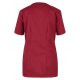 beb MEDIZIN/PFLEGE Damen KASACK Kurz V-Neck Baumwollmix Weinrot
